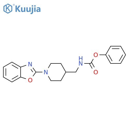phenyl N-{[1-(1,3-benzoxazol-2-yl)piperidin-4-yl]methyl}carbamate structure