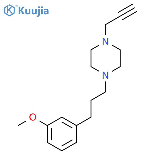 1-[3-(3-Methoxyphenyl)propyl]-4-(prop-2-yn-1-yl)piperazine structure