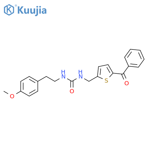 3-[(5-benzoylthiophen-2-yl)methyl]-1-[2-(4-methoxyphenyl)ethyl]urea structure