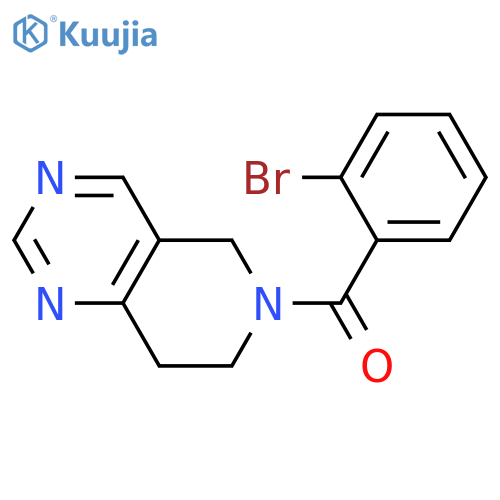 (2-bromophenyl)-(7,8-dihydro-5H-pyrido[4,3-d]pyrimidin-6-yl)methanone structure