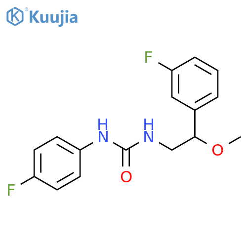 N-(4-Fluorophenyl)-N′-[2-(3-fluorophenyl)-2-methoxyethyl]urea structure