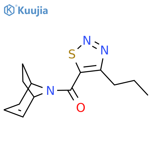8-Azabicyclo[3.2.1]oct-2-en-8-yl(4-propyl-1,2,3-thiadiazol-5-yl)methanone structure