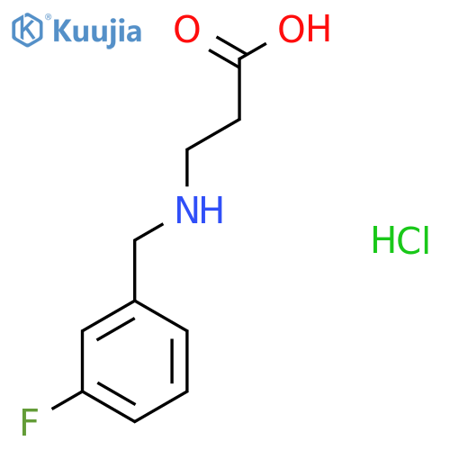 3-{(3-Fluorophenyl)methylamino}propanoic Acid Hydrochloride structure