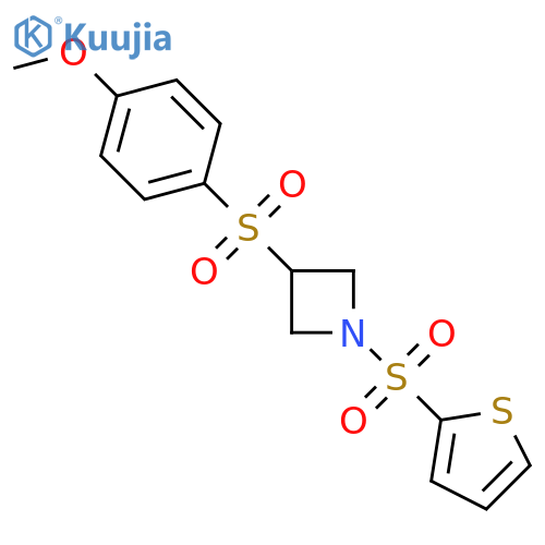 3-(4-methoxybenzenesulfonyl)-1-(thiophene-2-sulfonyl)azetidine structure