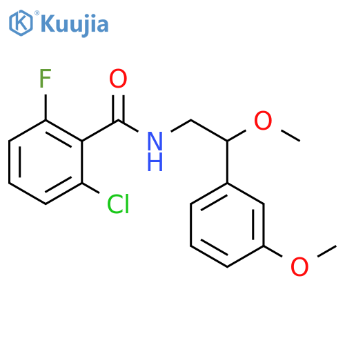 2-Chloro-6-fluoro-N-[2-methoxy-2-(3-methoxyphenyl)ethyl]benzamide structure