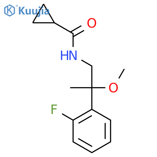 N-[2-(2-Fluorophenyl)-2-methoxypropyl]cyclopropanecarboxamide structure