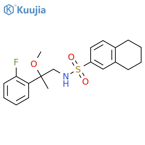 N-[2-(2-Fluorophenyl)-2-methoxypropyl]-5,6,7,8-tetrahydronaphthalene-2-sulfonamide structure