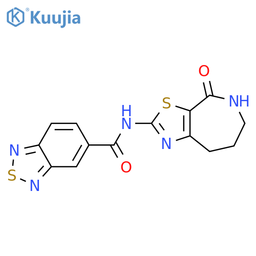 N-(5,6,7,8-Tetrahydro-4-oxo-4H-thiazolo[5,4-c]azepin-2-yl)-2,1,3-benzothiadiazole-5-carboxamide structure