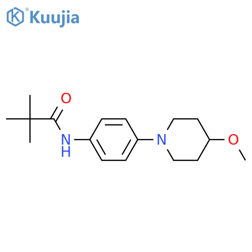 N-4-(4-methoxypiperidin-1-yl)phenyl-2,2-dimethylpropanamide structure