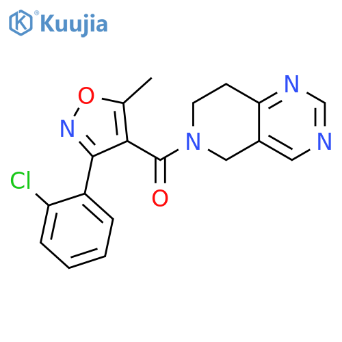 [3-(2-Chlorophenyl)-5-methyl-4-isoxazolyl](7,8-dihydropyrido[4,3-d]pyrimidin-6(5H)-yl)methanone structure