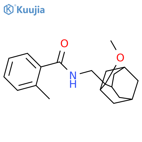 N-[(2-methoxy-2-adamantyl)methyl]-2-methylbenzamide structure