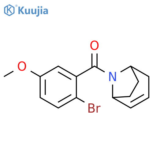 8-azabicyclo[3.2.1]oct-3-en-8-yl-(2-bromo-5-methoxyphenyl)methanone structure
