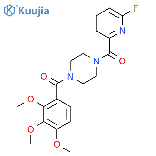 1-(6-Fluoropyridine-2-carbonyl)-4-(2,3,4-trimethoxybenzoyl)piperazine structure