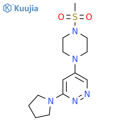 5-(4-methanesulfonylpiperazin-1-yl)-3-(pyrrolidin-1-yl)pyridazine structure