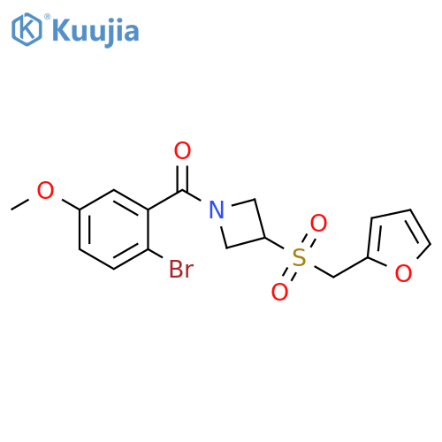 1-(2-bromo-5-methoxybenzoyl)-3-[(furan-2-yl)methanesulfonyl]azetidine structure