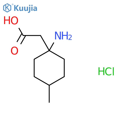 (1-Amino-4-methylcyclohexyl)acetic acid hydrochloride structure