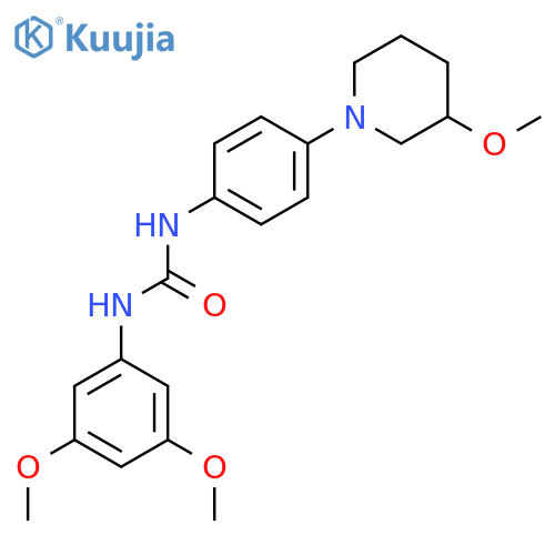 3-(3,5-dimethoxyphenyl)-1-4-(3-methoxypiperidin-1-yl)phenylurea structure