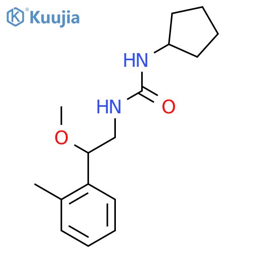 1-Cyclopentyl-3-(2-methoxy-2-(o-tolyl)ethyl)urea structure