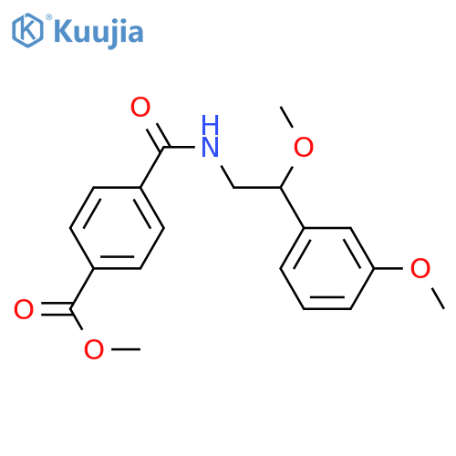 methyl 4-[[2-methoxy-2-(3-methoxyphenyl)ethyl]carbamoyl]benzoate structure