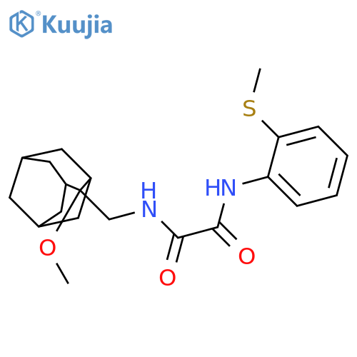 N-[(2-methoxy-2-adamantyl)methyl]-N'-(2-methylsulfanylphenyl)oxamide structure