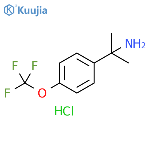 2-[4-(trifluoromethoxy)phenyl]propan-2-amine hydrochloride structure