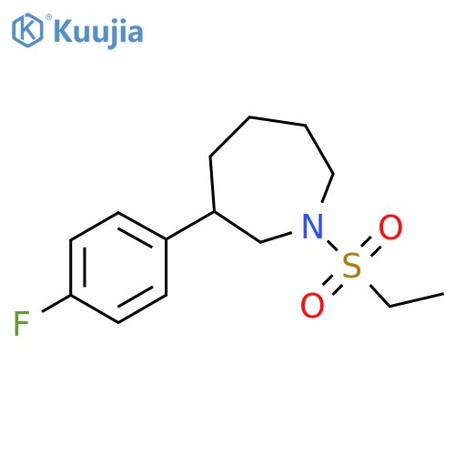1-(ethanesulfonyl)-3-(4-fluorophenyl)azepane structure