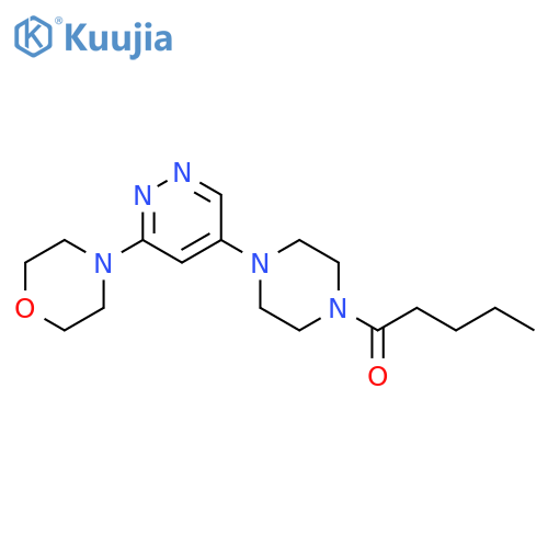 1-{4-6-(morpholin-4-yl)pyridazin-4-ylpiperazin-1-yl}pentan-1-one structure