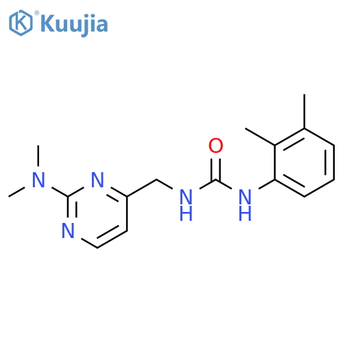 3-{[2-(dimethylamino)pyrimidin-4-yl]methyl}-1-(2,3-dimethylphenyl)urea structure