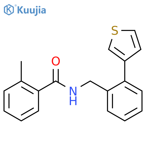 2-methyl-N-(2-(thiophen-3-yl)benzyl)benzamide structure