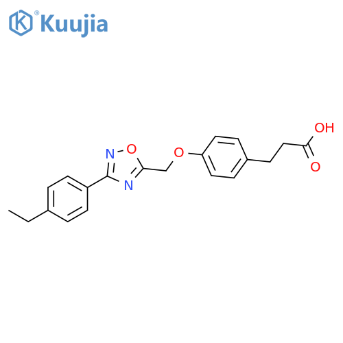 3-(4-{[3-(4-Ethylphenyl)-1,2,4-oxadiazol-5-yl]methoxy}phenyl)propanoic acid structure