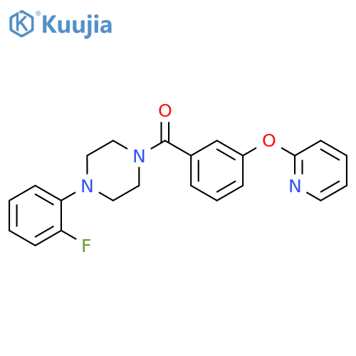 1-(2-fluorophenyl)-4-[3-(pyridin-2-yloxy)benzoyl]piperazine structure