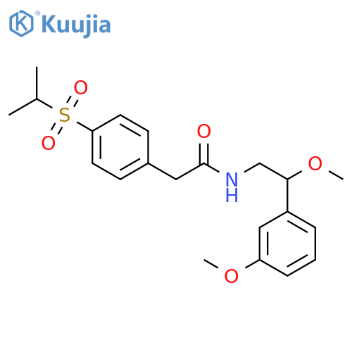 N-[2-Methoxy-2-(3-methoxyphenyl)ethyl]-4-[(1-methylethyl)sulfonyl]benzeneacetamide structure