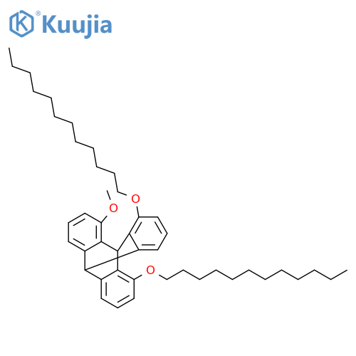 1,8-Didodecyloxy-13-methoxytriptycene structure