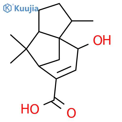 5-Hydroxy-3-cedren-15-oic acid; 5β-form structure