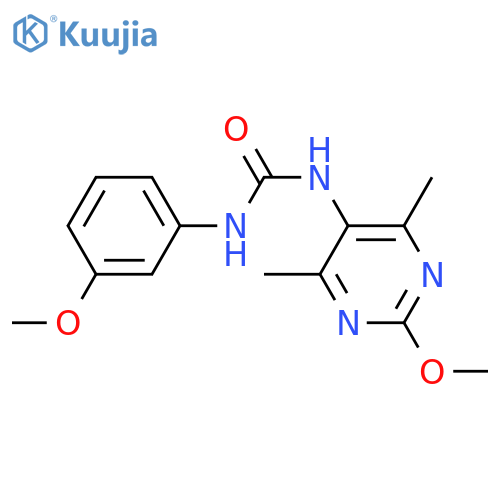 3-(2-methoxy-4,6-dimethylpyrimidin-5-yl)-1-(3-methoxyphenyl)urea structure