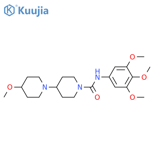 4-methoxy-N-(3,4,5-trimethoxyphenyl)-[1,4'-bipiperidine]-1'-carboxamide structure