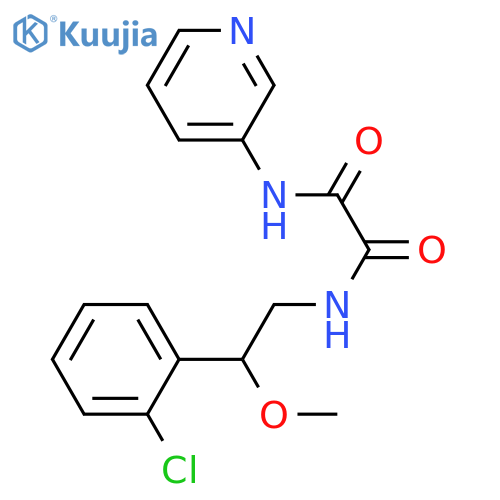 N-[2-(2-chlorophenyl)-2-methoxyethyl]-N'-pyridin-3-yloxamide structure
