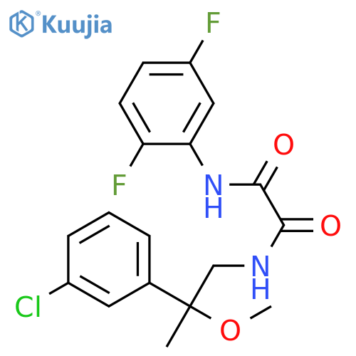 N-[2-(3-chlorophenyl)-2-methoxypropyl]-N'-(2,5-difluorophenyl)oxamide structure