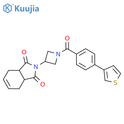 3a,4,7,7a-Tetrahydro-2-[1-[4-(3-thienyl)benzoyl]-3-azetidinyl]-1H-isoindole-1,3(2H)-dione structure