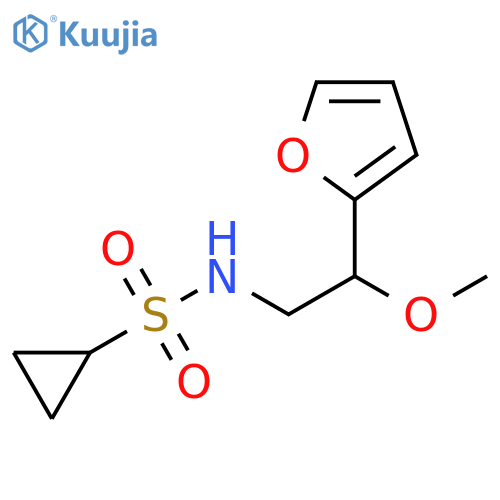 N-[2-(2-Furanyl)-2-methoxyethyl]cyclopropanesulfonamide structure