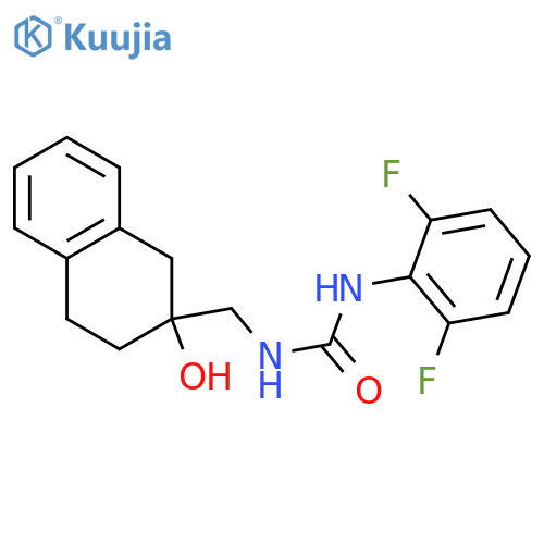 1-(2,6-difluorophenyl)-3-[(2-hydroxy-1,2,3,4-tetrahydronaphthalen-2-yl)methyl]urea structure