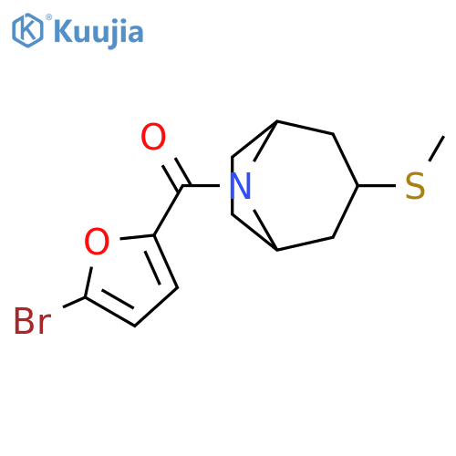 8-(5-bromofuran-2-carbonyl)-3-(methylsulfanyl)-8-azabicyclo[3.2.1]octane structure