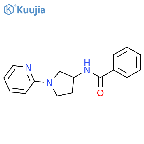 N-(1-pyridin-2-ylpyrrolidin-3-yl)benzamide structure