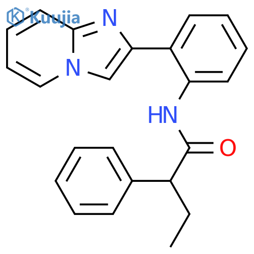 α-Ethyl-N-(2-imidazo[1,2-a]pyridin-2-ylphenyl)benzeneacetamide structure