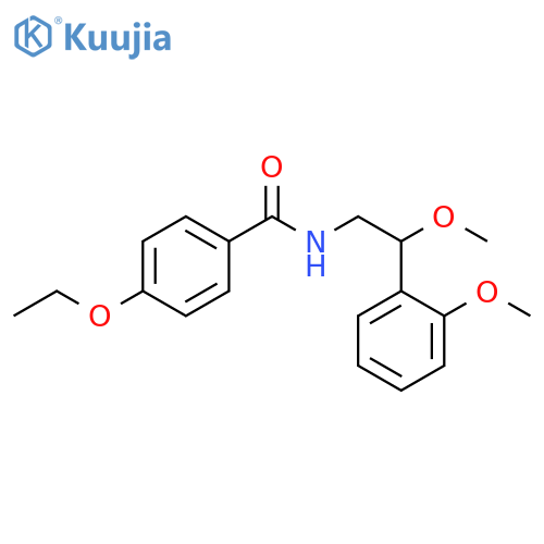 4-Ethoxy-N-[2-methoxy-2-(2-methoxyphenyl)ethyl]benzamide structure