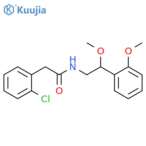 2-Chloro-N-[2-methoxy-2-(2-methoxyphenyl)ethyl]benzeneacetamide structure