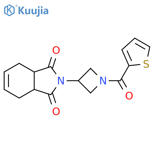 3a,4,7,7a-Tetrahydro-2-[1-(2-thienylcarbonyl)-3-azetidinyl]-1H-isoindole-1,3(2H)-dione structure