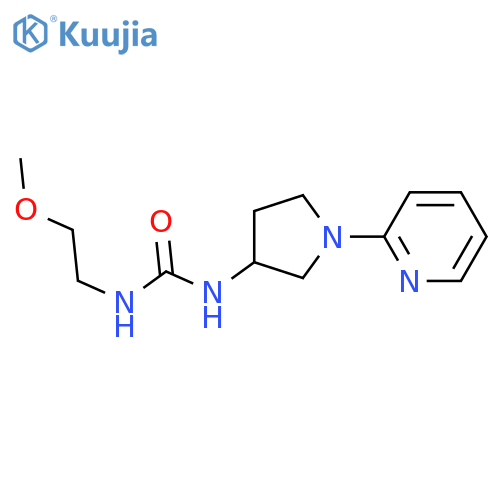 1-(2-methoxyethyl)-3-(1-pyridin-2-ylpyrrolidin-3-yl)urea structure