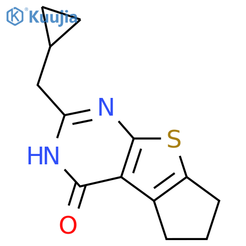 10-(Cyclopropylmethyl)-7-thia-9,11-diazatricyclo[6.4.0.0,2,6]dodeca-1(8),2(6),9-trien-12-one structure