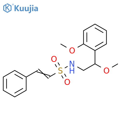 N-[2-Methoxy-2-(2-methoxyphenyl)ethyl]-2-phenylethenesulfonamide structure